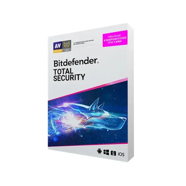 ANTIVIRUS BITDEFENDER TOTAL SECURITY 5 DISPOSITIVOS 12 MESES+ ANTIVIRUS BITDEFENDER TOTAL SECURITY 5 DISPOSITIVOS 12 MESES 5