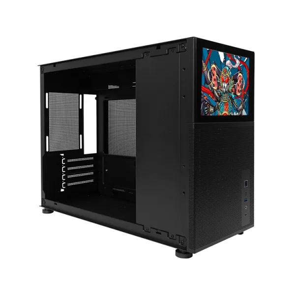 CASE GAMER 1ST PLAYER MI6 EV MIKU BLACK CON PANTALLA 8 LCD IPS USB 3.0 S FUENTE 1