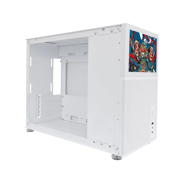 CASE GAMER 1ST PLAYER MI6 EV MIKU WHITE CON PANTALLA 8 LCD IPS USB 3.0 S FUENTE 1