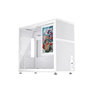 CASE GAMER 1ST PLAYER MI6-EV MIKU WHITE CON PANTALLA 8" LCD IPS USB 3.0 S/FUENTE