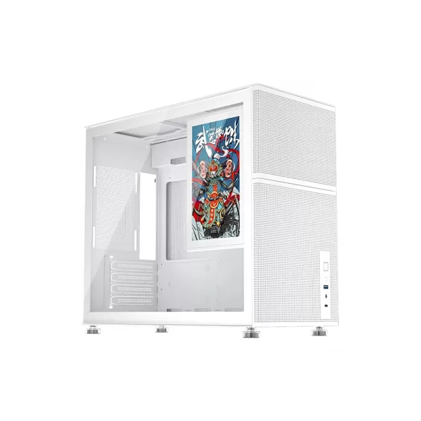CASE GAMER 1ST PLAYER MI6 EV MIKU WHITE CON PANTALLA 8 LCD IPS USB 3.0 S FUENTE