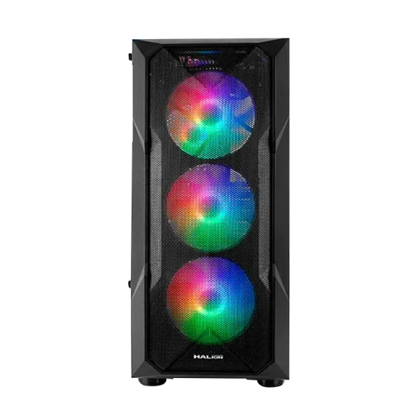 CASE HALION GAMER STUKA CR11 NEGRO CON FUENTE DE 500W USB 3.0 1