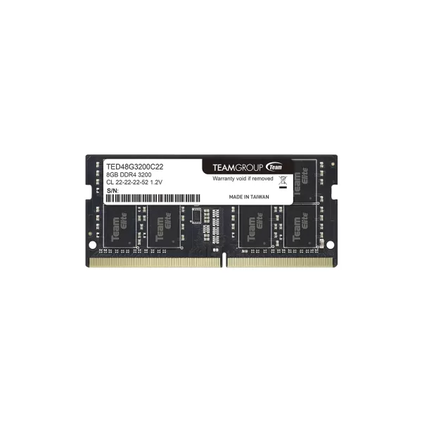 DDR4 DE 8GB TEAMGROUP SODIMM 3200MHZ TED48G3200C22 S01 LAPTOP