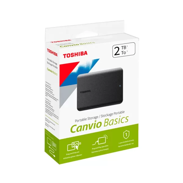 HD 2 TB TOSHIBA EXTERNO CANVIO BASICS USB 3.0