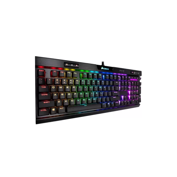 TECLADO MECANICO CORSAIR K70 RGB MK.2 RAPIDFIRE CHERRY MX LOW PROFILE SPEED CH 9109018 SP