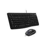 KIT TECLADO Y MOUSE LOGITECH MK120 (ALAMBRICO) 4 TECLADO Y MOUSE LOGITECH MK120 USB BLACK++++