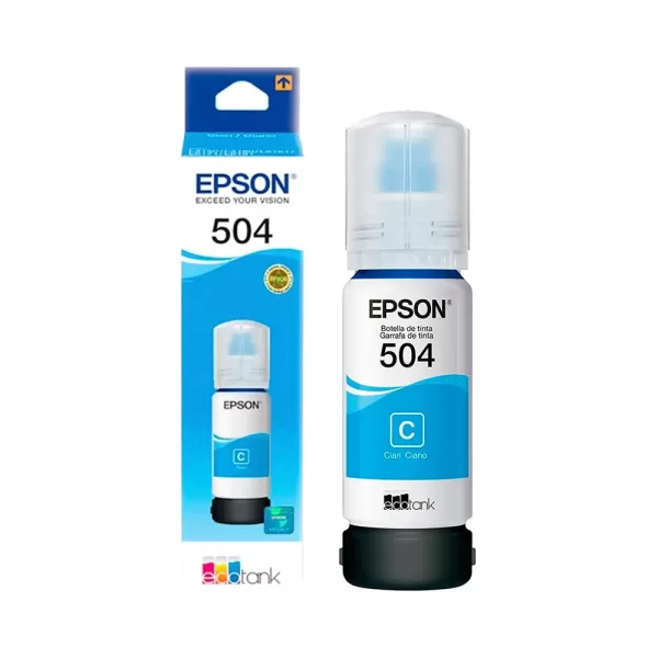 TINTA EPSON T504 CIAN (T504220-AL) TINTA EPSON T504 CIAN T504220 AL