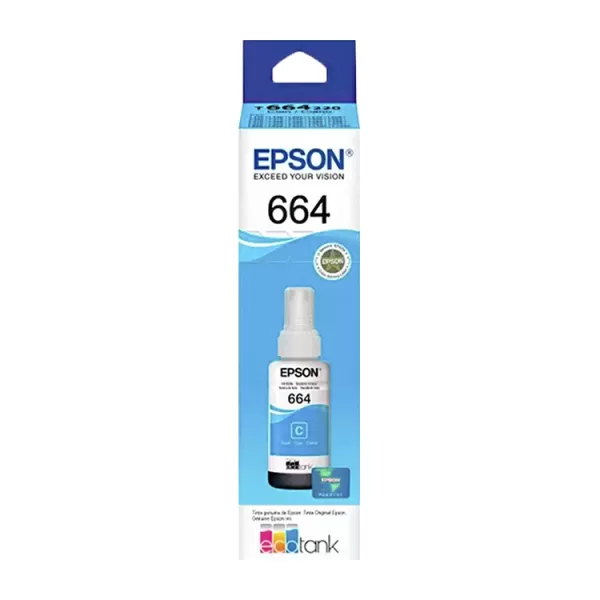 TINTA EPSON T664 CIAN (T664220)+ TINTA EPSON T664 CIAN T664220 4