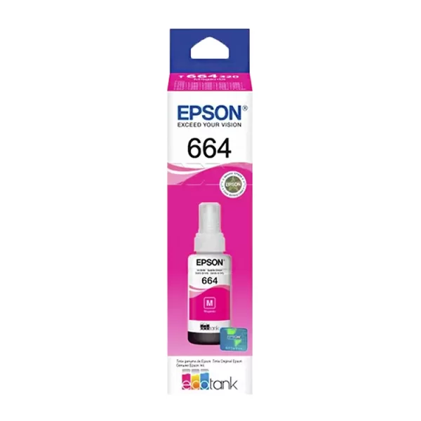 TINTA EPSON T664 MAGENTA (T664320)+ TINTA EPSON T664 MAGENTA T664320 1