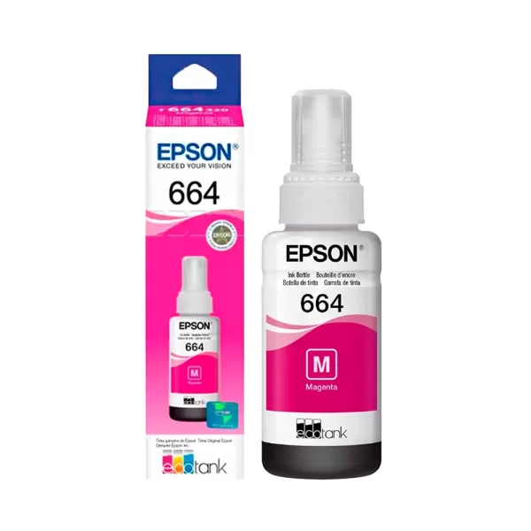 TINTA EPSON T664 MAGENTA (T664320) TINTA EPSON T664 MAGENTA T664320