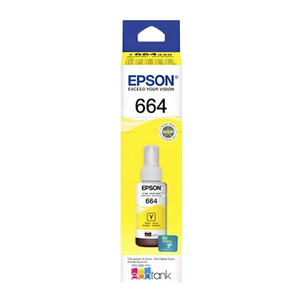 TINTA EPSON T664 YELLOW (T664420)+ TINTA EPSON T664 YELLOW T664420 1