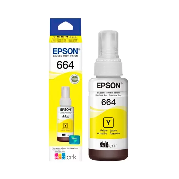 TINTA EPSON T664 YELLOW (T664420) TINTA EPSON T664 YELLOW T664420