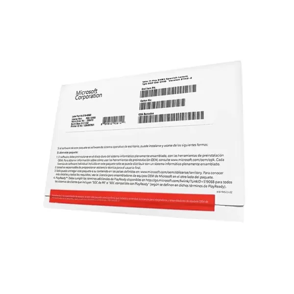 WINDOWS 11 PROFESIONAL 64BIT OEM ESPAÑOL (FQC-10553)+++ WINDOWS 11 PROFESIONAL 64BIT OEM ESPANOL FQC 10553 1