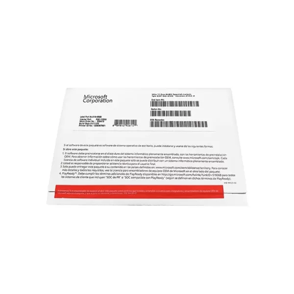 WINDOWS 11 PROFESIONAL 64BIT OEM ESPAÑOL (FQC-10553)++ WINDOWS 11 PROFESIONAL 64BIT OEM ESPANOL FQC 10553 2