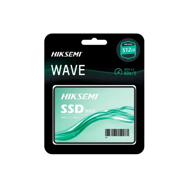 HD SOLIDO HIKSEMI WAVE 512GB SSD SATA3 2.5 (HS-SSD-WAVE(S) 512G) HD SOLIDO HIKSEMI WAVE 512GB SSD SATA3 2.5 HS SSD WAVES 512G