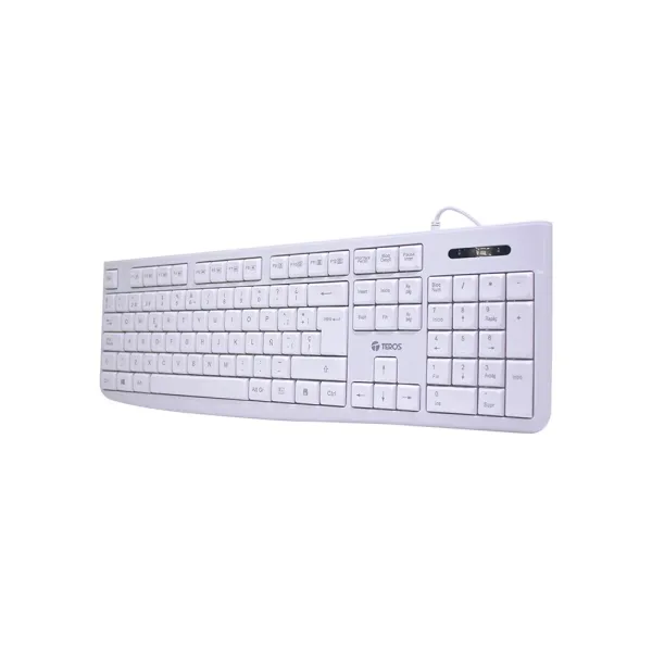 TECLADO ESTANDAR MULTIMEDIA TEROS BLANCO USB 2.0 (TE-4069S) TECLADO ESTANDAR MULTIMEDIA TEROS BLANCO USB 2.0 TE 4069S