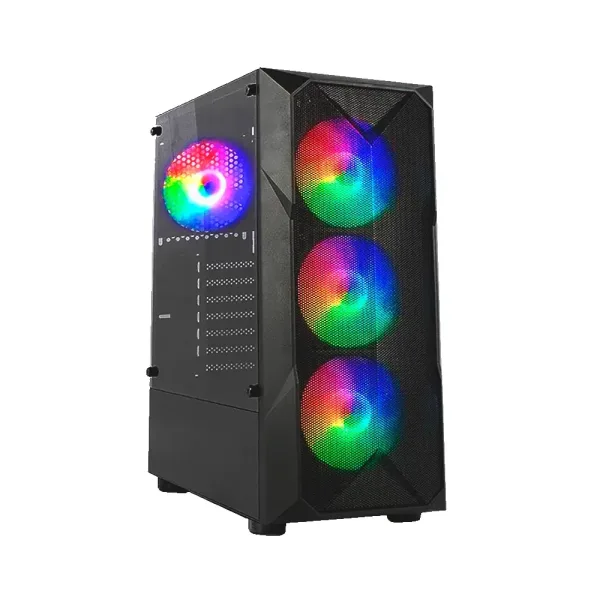 CASE HALION GAMER STUKA CR11 NEGRO CON FUENTE DE 500W USB 3.0