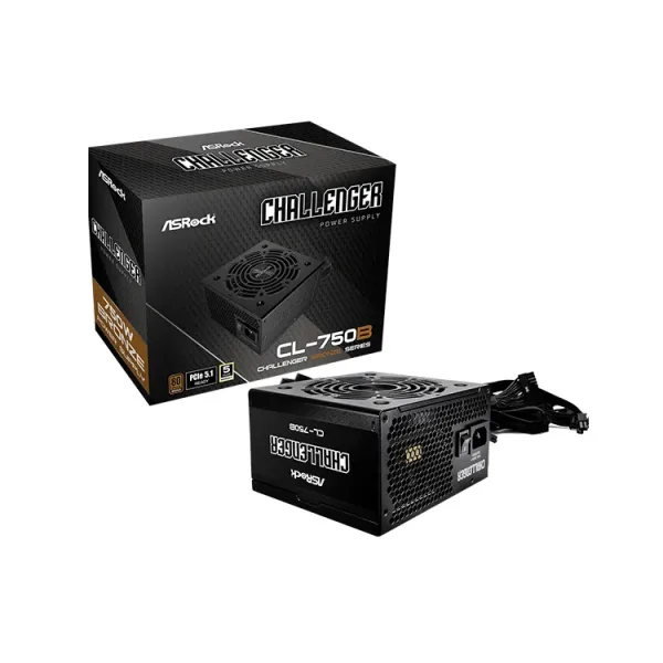 FUENTE DE PODER ASROCK 750W 80 PLUS BRONZE (CL-750B)++++ FUENTE DE PODER ASROCK 750W 80 PLUS BRONZE CL 750B 2