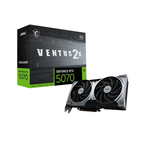 TARJETA DE VIDEO RTX 5070 12GB MSI VENTUS OC 2X GDDR7 128BIT