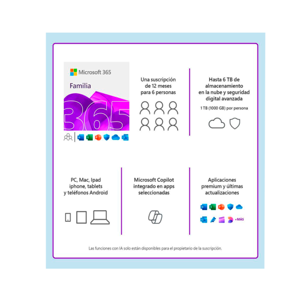 LICENCIA FAMILIA MICROSOFT 2