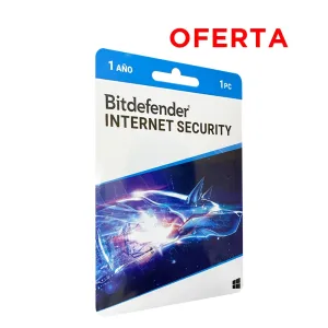 ANTIVIRUS BITDEFENDER INTERNET SECURITY 1PC (BLISTER) OFERTA