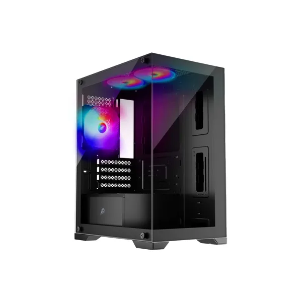 CASE GAMER 1ST PLAYER MI2 BLACK 3 COOLER RGB SIN FUENTE
