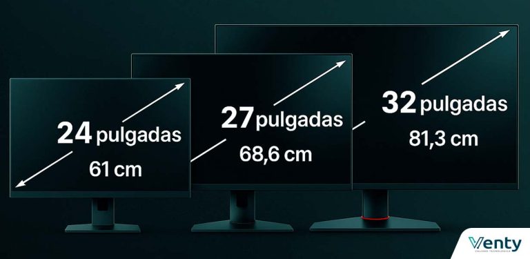 Guía de tamaños de monitores en pulgadas y centímetros - Ventyweb