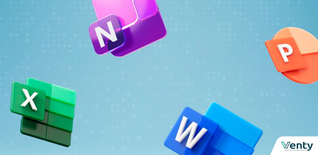 ¿Qué incluye el plan familiar Office 365: apps, almacenamiento y beneficios? 5 Íconos de aplicaciones de Microsoft incluidos en el plan familiar Office 365.