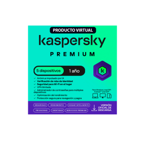 ANTIVIRUS KASPERSKY PREMIUM 5PC 1 AÑO VIRTUAL