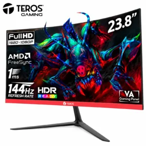 MONITOR TEROS 24″ FHD 144HZ 1MS (TE-2403S) VA/HDMI/CURVO