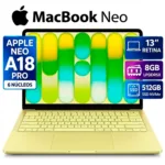 APPLE MACBOOK NEO A18 PRO RAM 8GB SSD 512GB 13" CITRUS ESPAÑOL 3 MAC ACTUALIZADO