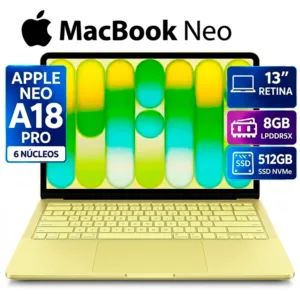 APPLE MACBOOK NEO A18 PRO RAM 8GB SSD 512GB 13" CITRUS ESPAÑOL