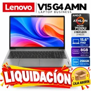 LAPTOP LENOVO ATHLON SILVER 7120U DDR5 8GB M.2 256GB 15.6" FHD 82YU00X5LM V15 G4 AMN