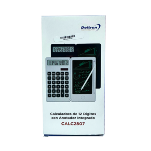 CALCULADORA DE 12 DIGITOS CON ANOTADOR INTEGRADO (CALC2807)