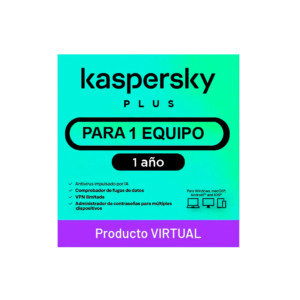 ANTIVIRUS KASPERSKY PLUS 1 DISPOSITIVO 1 AÑO DIGITAL