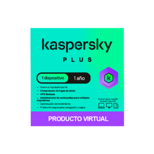 ANTIVIRUS KASPERSKY PLUS 1 DISPOSITIVO 1 AÑO DIGITAL