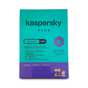 ANTIVIRUS KASPERSKY PLUS 1 DISPOSITIVO 1 AÑO FISICO