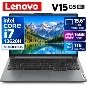 LAPTOP LENOVO CORE I7-13620H 16GB RAM 1TB SSD 15.6" FHD V15 G5 IRL